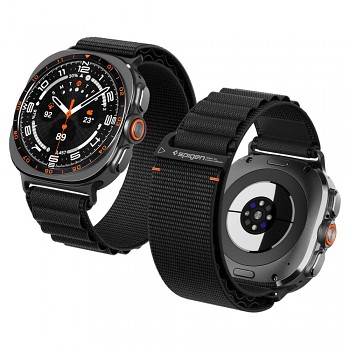 Řemínek Spigen Watchband WBF1 pro Samsung Galaxy Watch Ultra 47 mm / Watch Ultra 2 černý