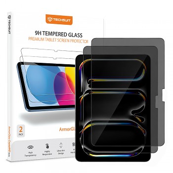 Tvrzené sklo Techsuit ArmorGlass CrystalHD s filtrem soukromí 2 ks pro iPad Pro 11 2024 / 2025