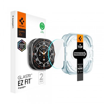 Tvrzené sklo Spigen Glas.tR EZ Fit 2 ks pro Samsung Galaxy Watch Ultra 2 čiré