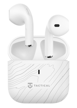 Bezdrátová sluchátka Tactical StrikePods Bug 2.0 Arctic bílá