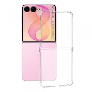 Kryt Techsuit Clear Silicone pro Samsung Galaxy Z Flip8 / Z Flip7 průhledný