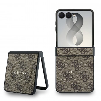 Kryt Guess PU Leather 4G Magnetic pro Samsung Galaxy Z Flip 8 hnědý