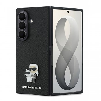 Kryt Karl Lagerfeld PU Saffiano Karl and Choupette pro Samsung Galaxy Z Fold 8 Ultra černý