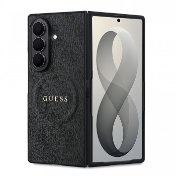 Kryt Guess PU Leather 4G Magnetic pro Samsung Galaxy Z Fold 8 Ultra černý