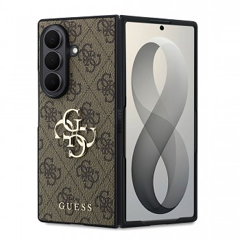 Kryt Guess PU 4G Metal Logo pro Samsung Galaxy Z Fold 8 Ultra hnědý
