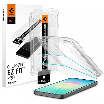 Spigen ochranná tvrzená skla Glas.tR EZ-FIT Pro (2 ks) pro Samsung Galaxy A27 5G, transparentní