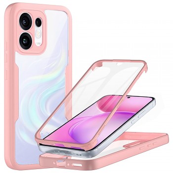 Techsuit kryt ColorVerse 360 Series s ochranou displeje pro Oppo Reno16 / Reno16 Pro, růžový