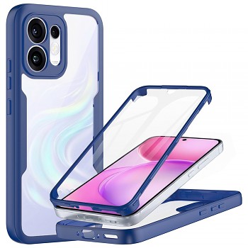 Techsuit kryt ColorVerse 360 Series s ochranou displeje pro Oppo Reno16 / Reno16 Pro, modrý