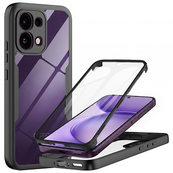 Techsuit kryt ColorVerse 360 Series s ochranou displeje pro Oppo Reno16 F / Reno16 FS, černý