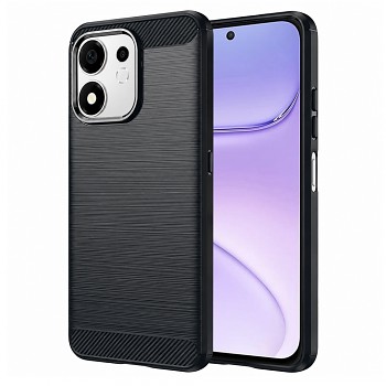 Techsuit silikonový kryt s karbonovým vzorem pro Honor 600 Smart, černý