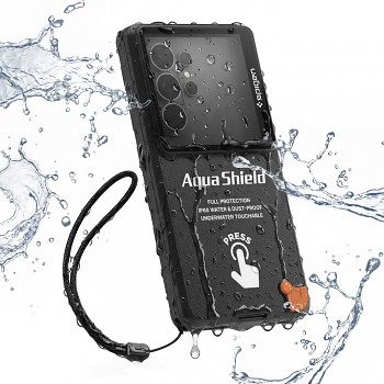 Spigen vodotěsné pouzdro Aqua Shield A604 s plnou ochranou, krytím IP68 a podporou dotyku pod vodou, černé