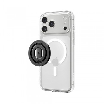 Spigen magnetický držák telefonu O-Mag OM108 Mag Fit+ s ochranou proti poškrábání, silným magnetem a otáčením o 360°, černý