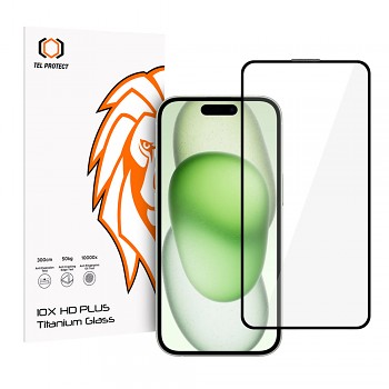 Tel Protect ochranné tvrzené sklo 10X HD Plus Titanium pro iPhone 15
