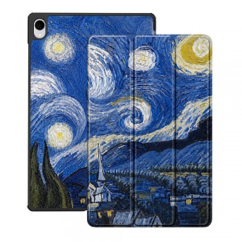 Techsuit pouzdro FoldPro pro Samsung Galaxy Tab S12 Plus, s motivem hvězdné noci
