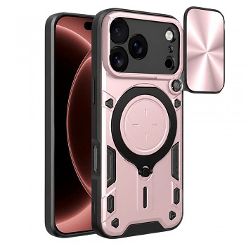 Techsuit kryt CamGuard Pro pro iPhone 18 Pro Max / iPhone 17 Pro Max, růžově zlatý