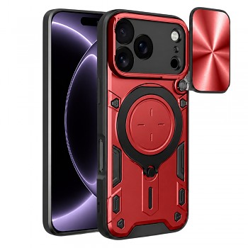 Techsuit kryt CamGuard Pro pro iPhone 18 Pro / iPhone 17 Pro, červený