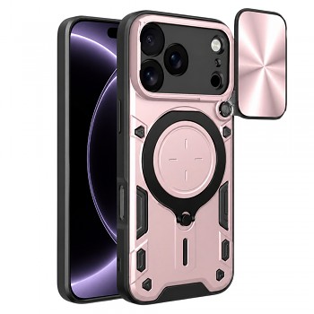 Techsuit kryt CamGuard Pro pro iPhone 18 Pro / iPhone 17 Pro, růžově zlatý