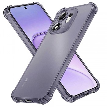 Techsuit nárazuvzdorný transparentní silikonový kryt pro Honor 600 Smart, kouřově černý