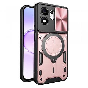 Techsuit kryt CamGuard Pro pro Honor 600 Smart, růžově zlatý