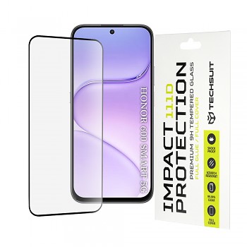 Techsuit ochranné sklo 111D Full Cover / Full Glue pro Honor 600 Smart, černé