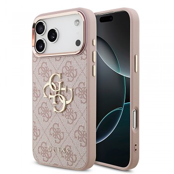 Guess pevný kryt 4G Big Classic Logo pro iPhone 18 Pro Max, růžový