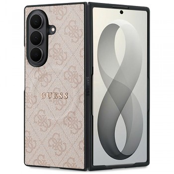 Guess kožený kryt 4G Leather Classic MagSafe pro Samsung Galaxy Z Fold8 Ultra, růžový
