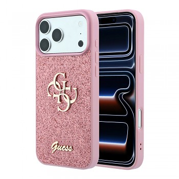 Guess kryt Fixed Glitter Big 4G pro iPhone 18 Pro, růžový