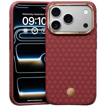 Benks kevlarový kryt ArmorGrid Edge X9 Air Navigator pro iPhone 18 Pro / 17 Pro, červený