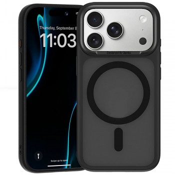 Benks kryt Magnetic Mist s kovovým rámem a tlačítkem Camera Control pro iPhone 18 Pro / 17 Pro, černý