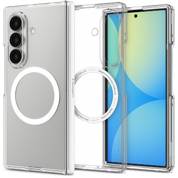 Spigen kryt Ultra Hybrid Pro MagSafe pro Samsung Galaxy Z Fold8 Ultra, transparentní s bílými prvky