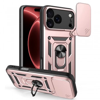 Techsuit kryt CamShield Series pro iPhone 18 Pro Max / iPhone 17 Pro Max, růžově zlatý