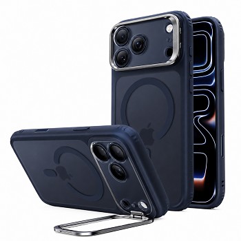 ESR kryt Classic Hybrid HaloLock se stojánkem pro iPhone 18 Pro / iPhone 17 Pro, matně modrý