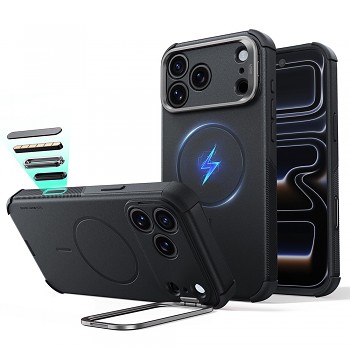 ESR kryt Cyber Armor se stojánkem pro iPhone 18 Pro / iPhone 17 Pro, černý