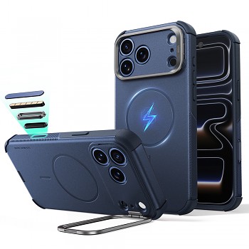 ESR kryt Cyber Armor se stojánkem pro iPhone 18 Pro / iPhone 17 Pro, modrý