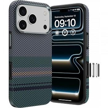 Benks kryt Magnetic Armor Pro Aurora Kevlar 600D s tlačítkem Camera Control pro iPhone 18 Pro / 17 Pro