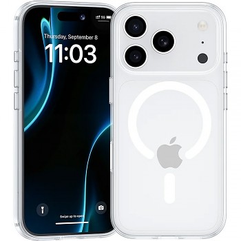 Benks kryt Magnetic Crystal s tlačítkem Camera Control pro iPhone 18 Pro / 17 Pro, transparentní