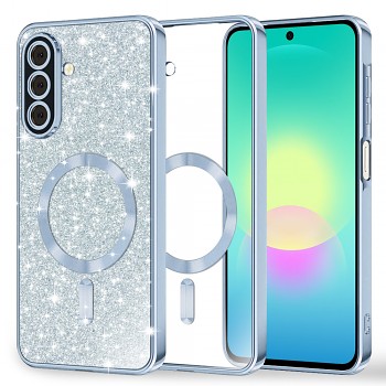 Techsuit kryt Luxury Glitter MagSafe pro Samsung Galaxy A27 5G světle modrý