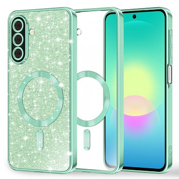 Techsuit kryt Luxury Glitter MagSafe pro Samsung Galaxy A27 5G světle zelený