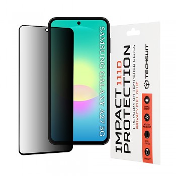 Techsuit ochranné tvrzené sklo 111D s privátním filtrem a celoplošným lepením pro Samsung Galaxy A27 5G černé