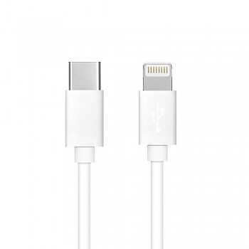 Kabel USB-C na Lightning PD 3A 27W C291 v krabičce 1 m bílý