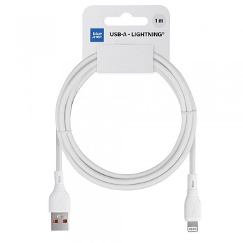 Kabel USB-A na Lightning Blue Star 2.4A ECO 1 m PJ68-24-2.4 bílý