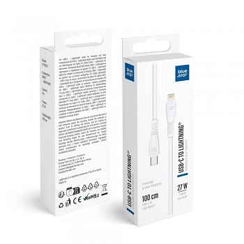 Kabel USB-C na Lightning Blue Star 3A 27W 1 m PJ-DQ2-C bílý