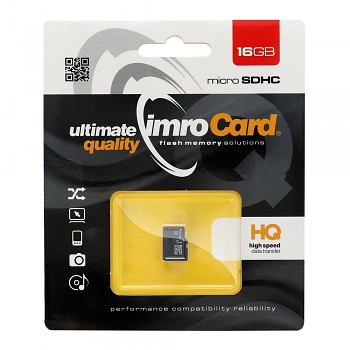 IMRO paměťová karta microSD 16GB 100MB/s class 10 UHS I
