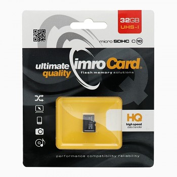 IMRO paměťová karta microSD 32GB 100MB/s class10 UHS I