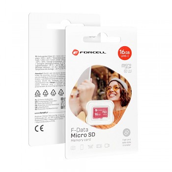 FORCELL F-DATA paměťová karta 16GB UHS-I U3 class 10