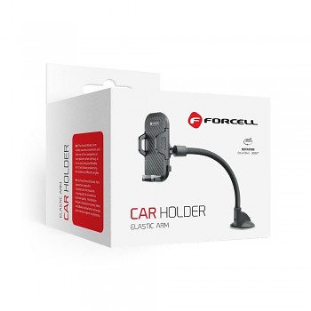 Držák telefonu do auta Forcell F-Grip Carbon Bracket arm 17cm čelní sklo černý