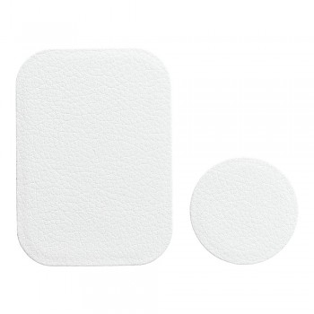 Badget pro magnet držák do auta leather bílý