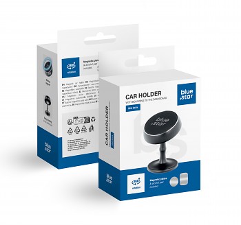 Magnetický držák telefonu do auta Blue Star Mid Stick palubní desku černý