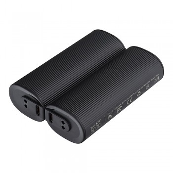 Powerbank Veger W0587 2.4A 2 ks 2 x 5000 mAh s hand warmer černá a stříbrná