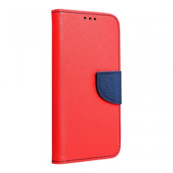 Knížkové pouzdro pro iPhone 16 PLUS Fancy Book červené/ navy modré